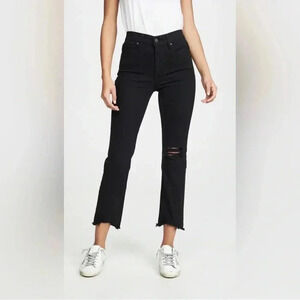 Levi's 724 Straight Crop Jeans |Black Pixel| size 26
